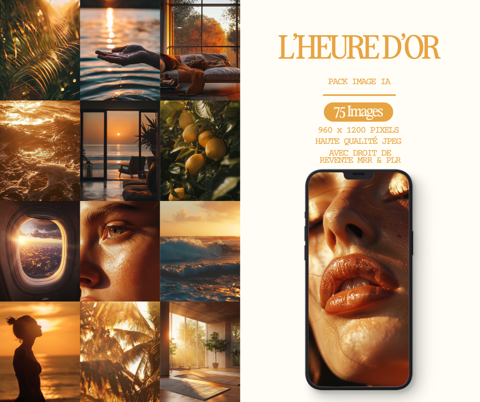 Pack d'images IA : L'heure d'Or